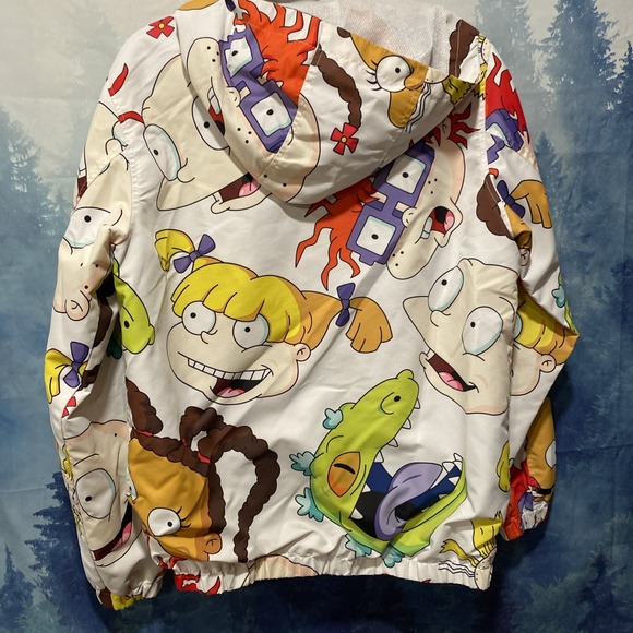MEMBERS ONLY NICKELODEON RUGRATS -‎ Men's White Lined Hoodie Jacket - Size Small - Picture 7 of 7